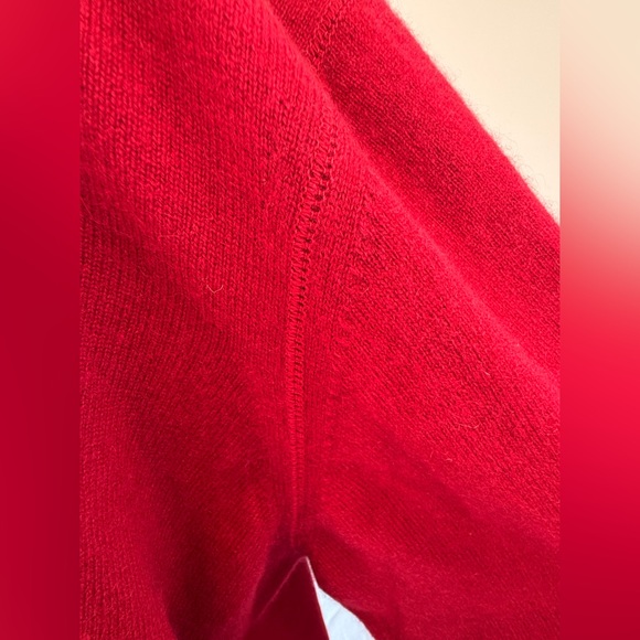 JWN Red Men’s Cashmere V-Neck, XL - Picture 4 of 9